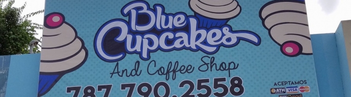 Blue Cupcakes And Coffee Shop