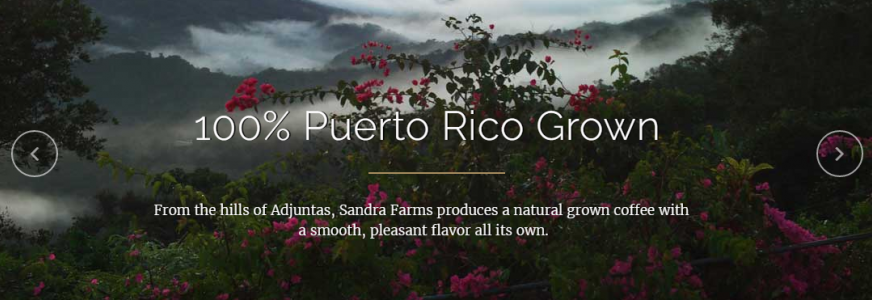 Sandra Farms Coffee Adjuntas, Puerto Rico